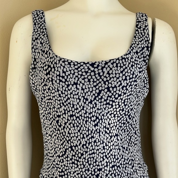 Nine West Maxi Full Length Sleeveless Blue White Summer Dress Size S‎ - Picture 3 of 8